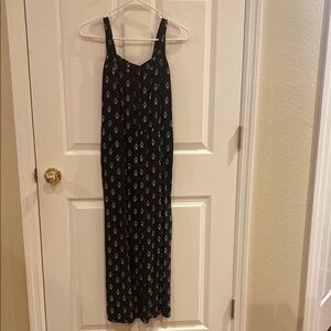 LOFT Black Sleeveless Maxi Sundress